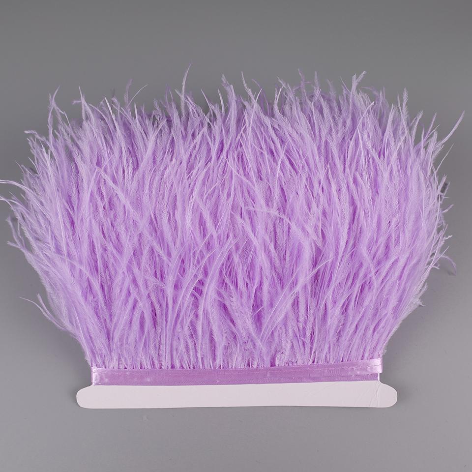 2M Pštrosí peří na stuze pro vyšívání šití do šatů ozdobné peří na pásce třásně pro oblečení