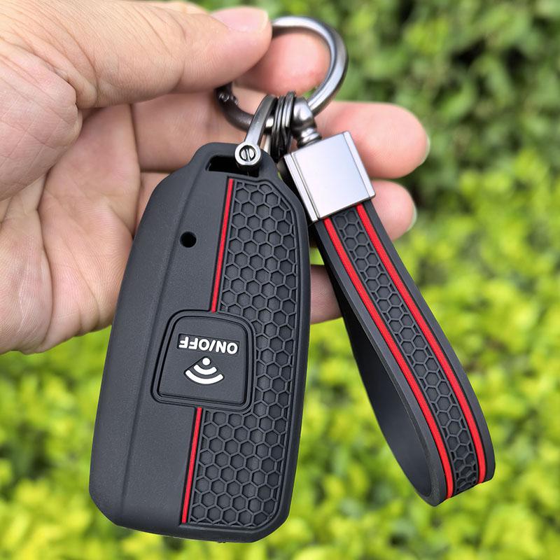 Keychain Silicone Key Case Cover for Yamaha TMAX 530 DX SX Motorcycle 2015-2017 Motorcycle Key Bag Fob Protect Shell