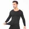 European & American Men's Seamless Long-Sleeve Shapewear Vest CX01 - Tummy Control & Slimming Base Layer