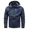 Jacket Men's Trench Coat Spring and Autumn Technology Three-proof Jacket Casual Loose Hooded Professional Outdoor Windproof Jacket