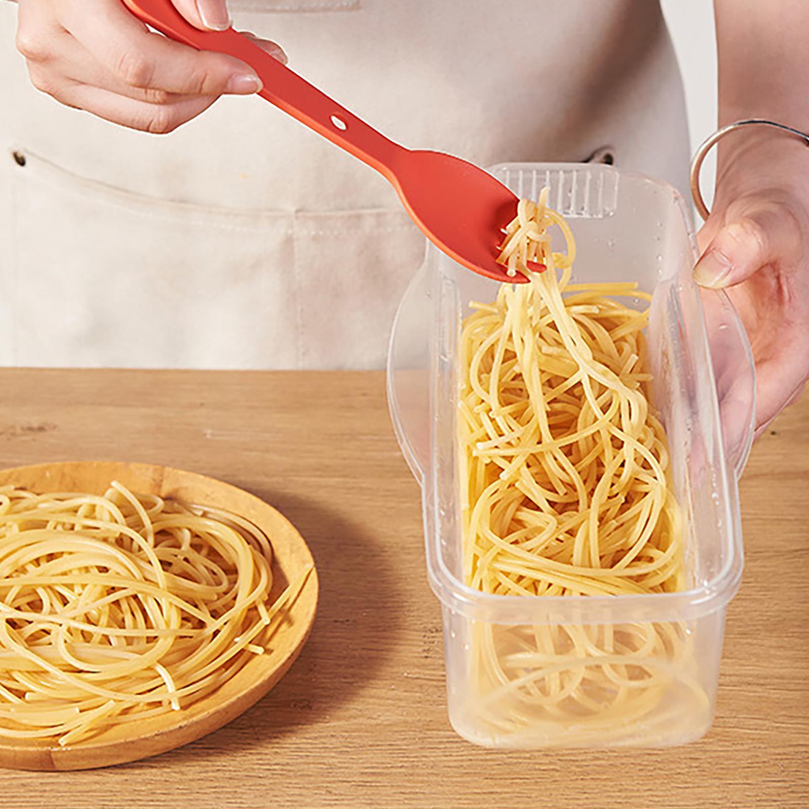 Microwave Pasta Cooker Microwave Pasta Cooking Box Airtight Spaghetti Noodle Cooking Box Heat Resistant Pasta Box Kitchen Tool CN
