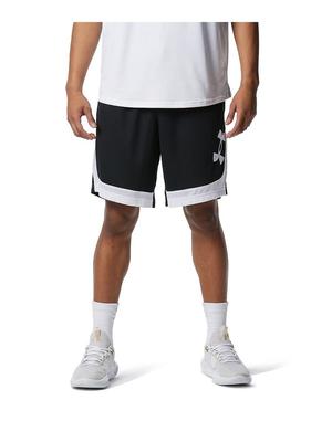 UA BASELINE SHORTS Black White MD