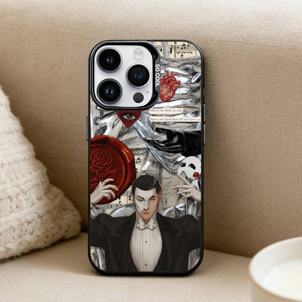 The Phantom of the Opera  Phone Case For iPhone17, 16,15,14,13,12 Pro Max Black Candy Matte Shockproof Cover