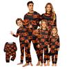 Family Matching Halloween Pajama Sets Long Sleeve Top and Pants with Print for Parents and Kids
