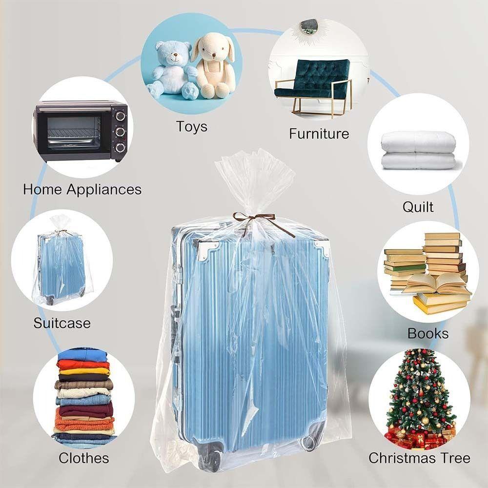 1Pcs Large-capacity Plastic Moving Bag  Luggage Suitcase Comforter Blanket Big Plush Toy