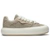 Li Ning Cream Puff Platform Slip Resistant Abrasion Resistant Low top Casual Shoes Women's Brown AZGT092-2