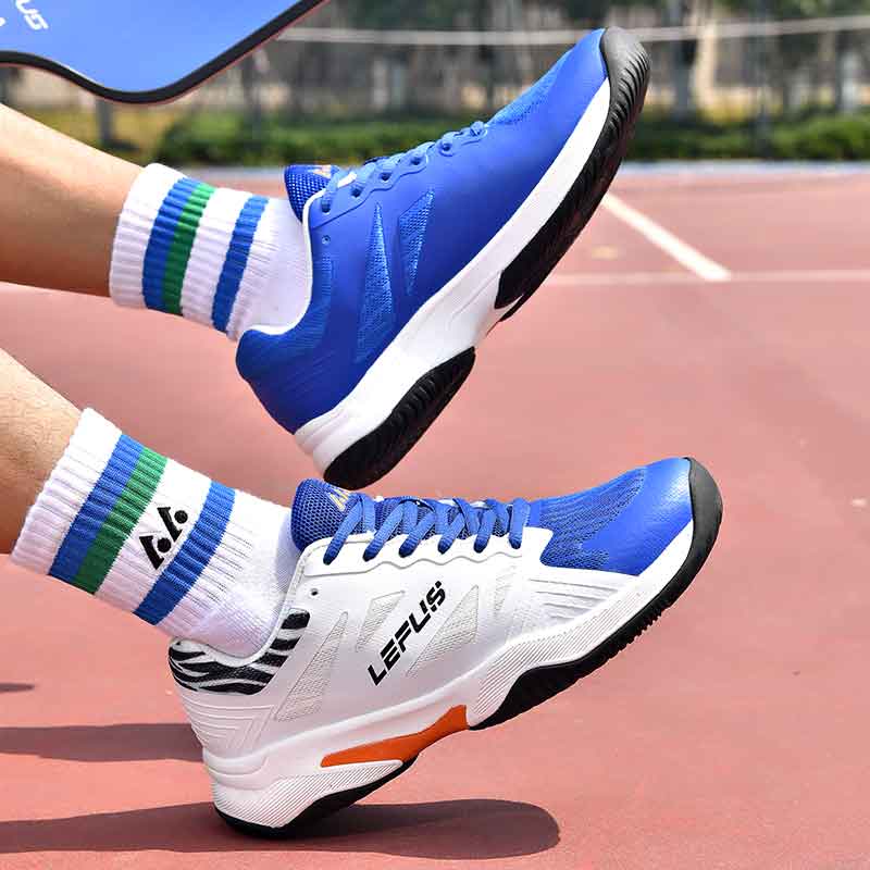 36-46 LEFUS Unisex Sneakers Shock-absorbing Anti-skid Wear-resistant and Breathable Badminton Shoes Professional Training Shoes