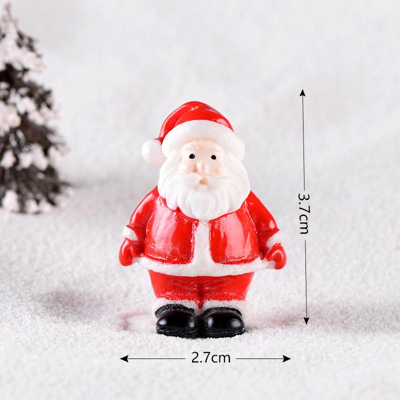 Mikro-Landschaftsmodell Niedliche Kreativität Langlebig Lichtecht Heimdekoration Weihnachtsmann-Ornamente Mild Komfortabel Mikro-Landschaft