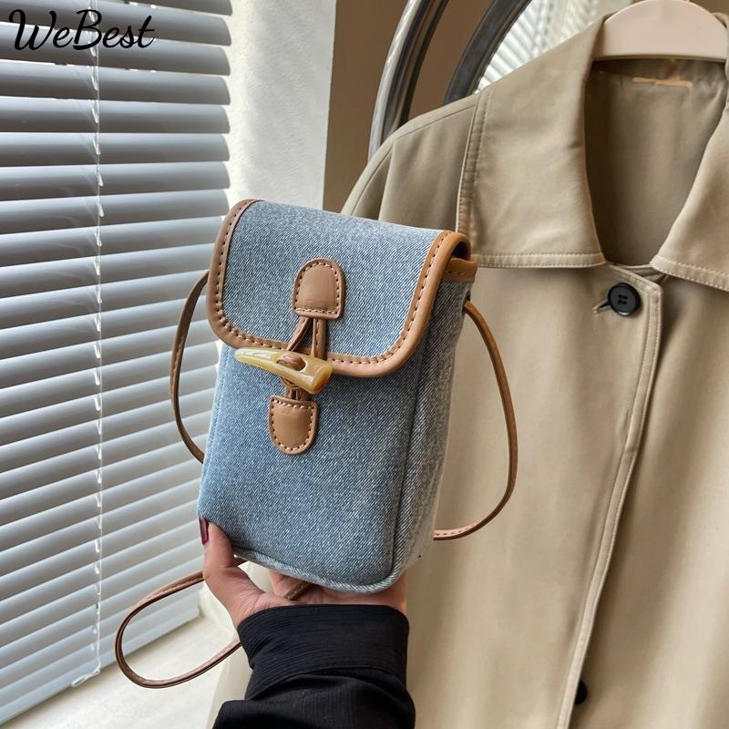 

Denim Bag Women s 2025 New Shoulder Crossbody Summer Cell Phone Bag темно-синього кольору