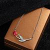 Fashionable Temperament Rose 925 Sterling Silver Simple Personality Flower Clavicle Chain Necklaces