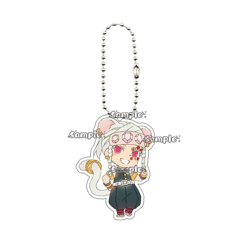 Cartoon Acrylic Nezuko Agatsuma Zenitsu Tomioka Giyuu Peripheral Keychain Pendant Decoration Fans Cute Accessory Ornaments Gifts