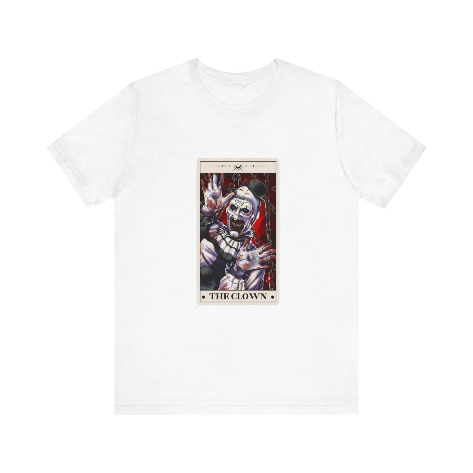Art the Clown Terrifier Tarot Card Halloween Tee M