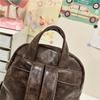 Vintage College Rucksack Bestickter Rucksack Große Kapazität Studenten Schultasche