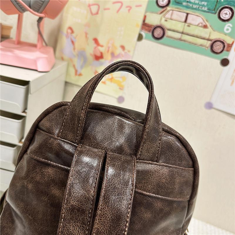 Vintage College Rucksack Bestickter Rucksack Große Kapazität Studenten Schultasche