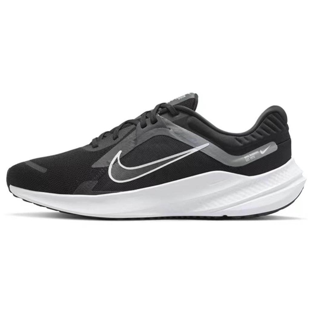 Nike Quest 5 Cushioning Breathable Low Top Running Shoes Men's Black DD0204-001(Team321-)