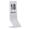 10PCS Table Number Cards Stainless Steel DoubleSided Digital Sign Seat Card 1120 Number