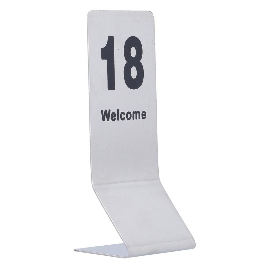 10PCS Table Number Cards Stainless Steel DoubleSided Digital Sign Seat Card 1120 Number
