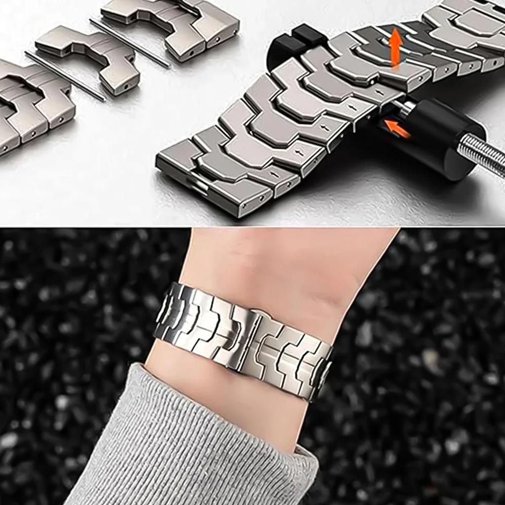 Stainless Steels Strap for Samsung Galaxy Watch 8 Classic 46mm 40mm/44mm Wristband Luxury Bracelet for Samsung Galaxy Watch 7 Ultra 47mm Accessories