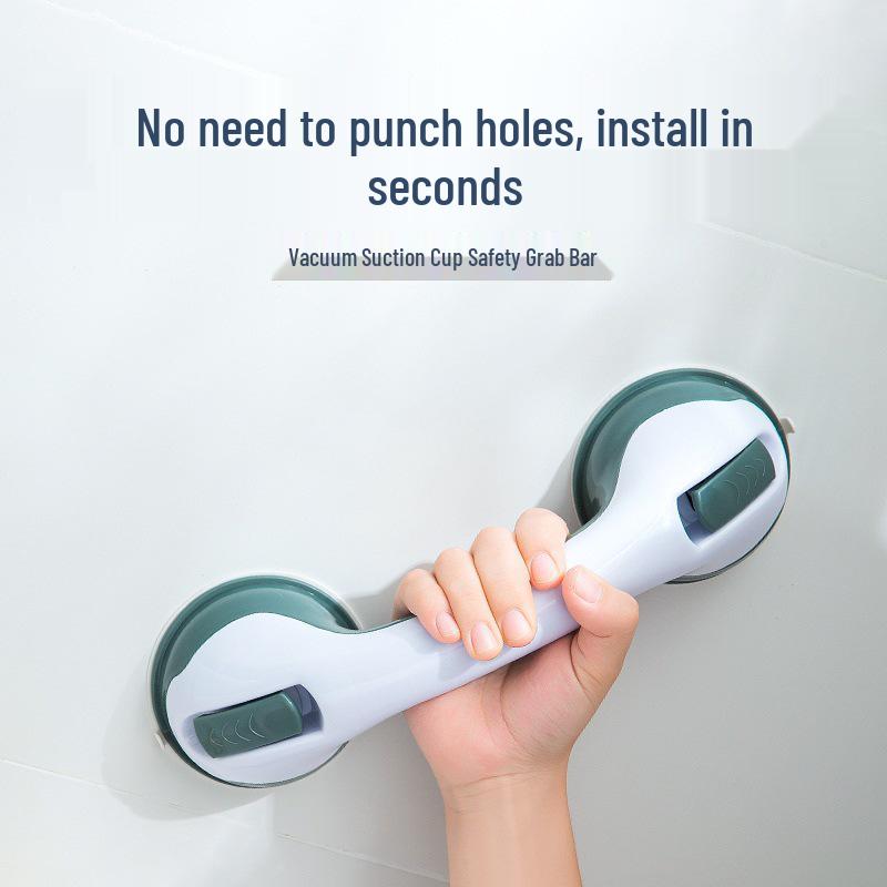 

Non-Drilling Anti-Slip Shower Handrail - Suction Cup Bathroom Handle for Elderly