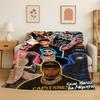 Rapper Free Anuel AA Hip Hop Flannel Blanket Soft Warm Throw Blanket for Bedroom Living Room Bed Travel Camping Picnic Gift