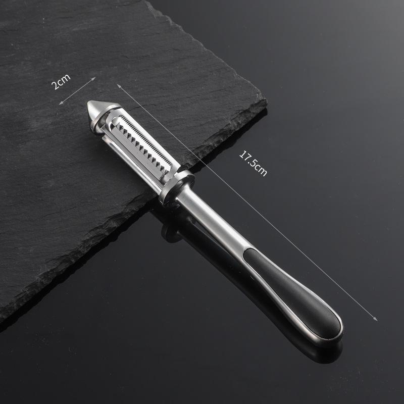Stainless Steel Multi-Purpose Fruit & Vegetable Peeler with Zinc Alloy Slicer
