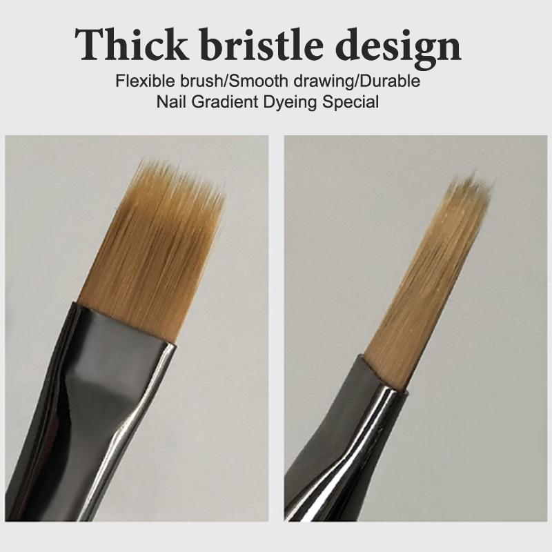 Gradient Nail Art Brush Sandalwood Nail Ombre Pen Diy Uv Gel Brushes Painting Drawing Flowers Nails Brush Manicure Tools