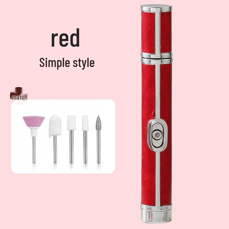 Compact Gray Electric Nail Polisher & Dead Skin Remover Tool