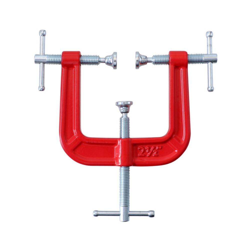 2-1/2” G-Clamp Woodworking Clamp Adjustable Fixing Clip High Durability 3 Way Edge Clamp  DIY