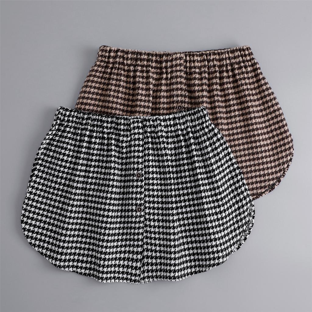 Fashion Mini Skirts Shirt Extenders Fake Skirts for Women False Hem Sweater Hem with Elastic Waist Band Mini Skirt Hemline