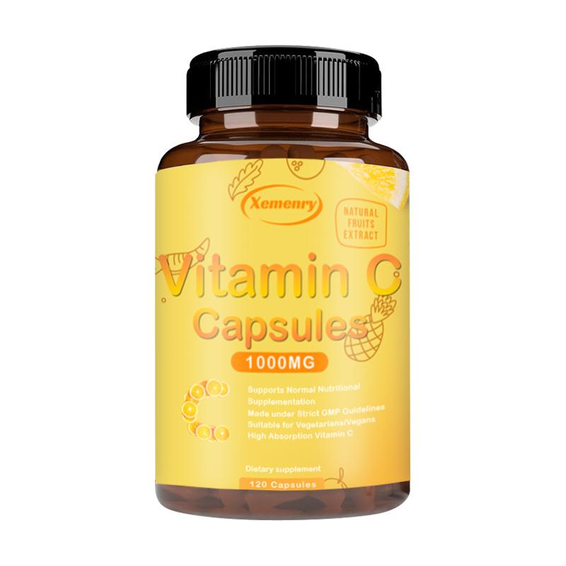 

XEMENRY Vitamin C Extract Capsules, 1000 mg per serving, liposomes, high purity, unisex. 120