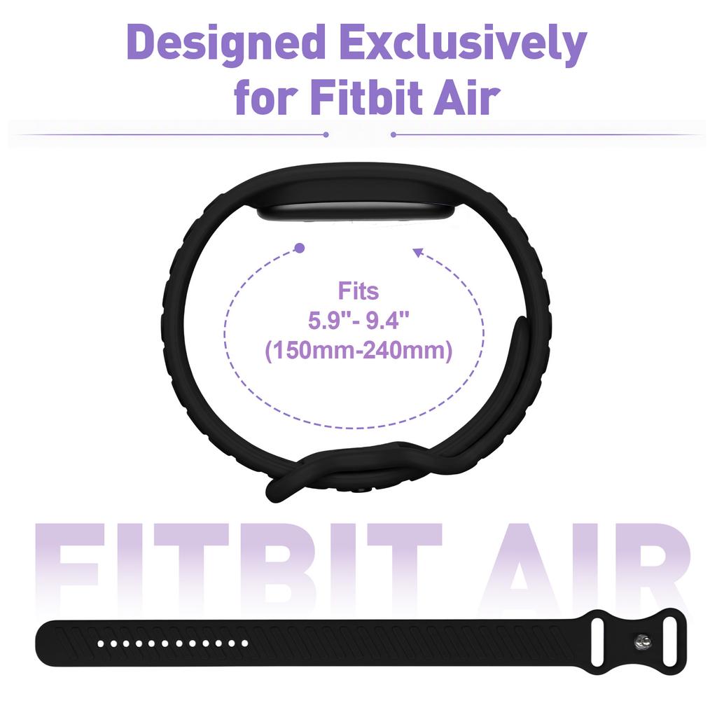 Silicone Strap For Google Fitbit Air Rubber Breathable SmartWatch Sports Band Accessories Replacement Bracelet Correa Fitbit Air 3