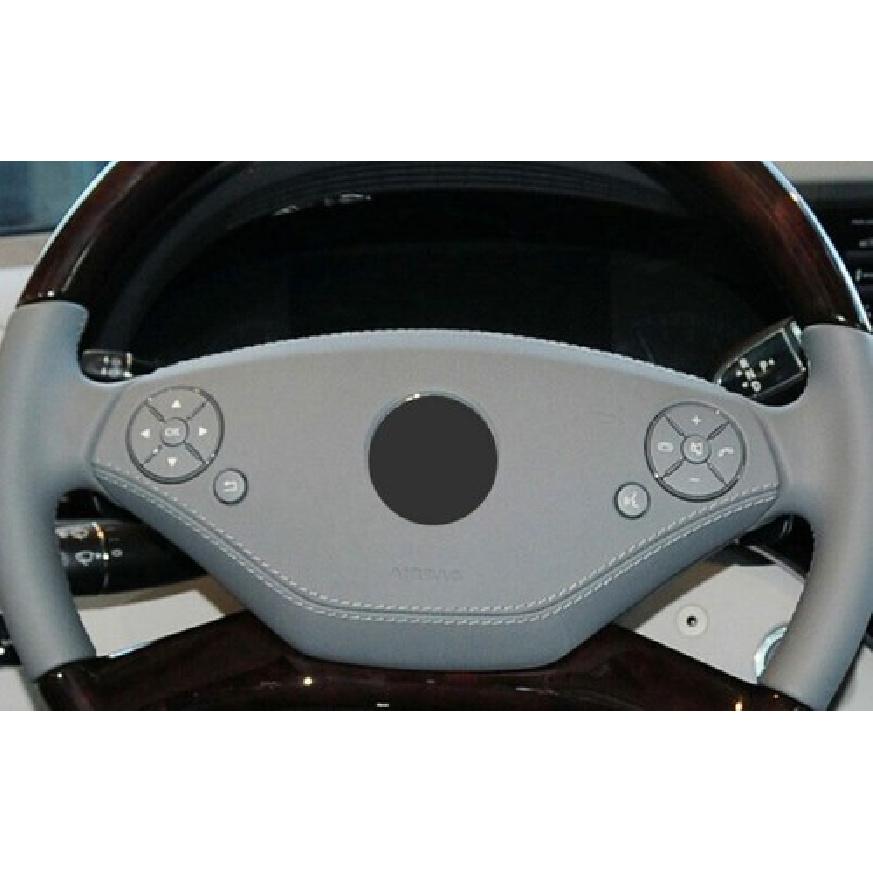 Gray Interior Front Steering Wheel Frame Cover 12pcs For Benz C-Class 2007-2010
