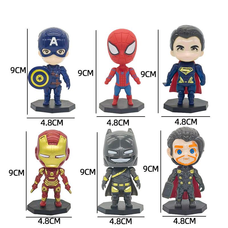 Colorful Superhero Cake Decoration Figures For Birthday Parties And Celebrations