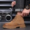 2024 Autumn Men's High-Top Casual Leather Retro Desert Boots - British Style