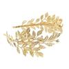 Vintage Gold Leaf Headband for Formal Event Hair Vine Wedding Bride Hairhoop Evening Banquet Hair Styling Accessories