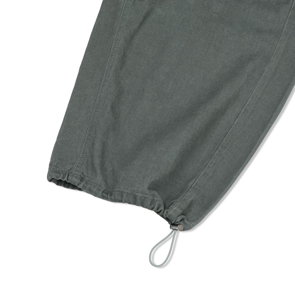And Again Washed Cotton Wide Twill Pants (Gray)