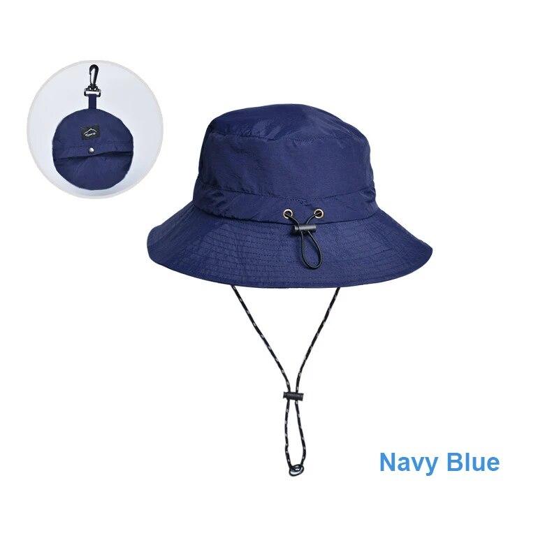 Outdoor Waterproof Bucket Hats Men Women Foldable Fisherman Hat Sun Protection Hat Boonie Hat Camping Hiking Garden Safari Beach