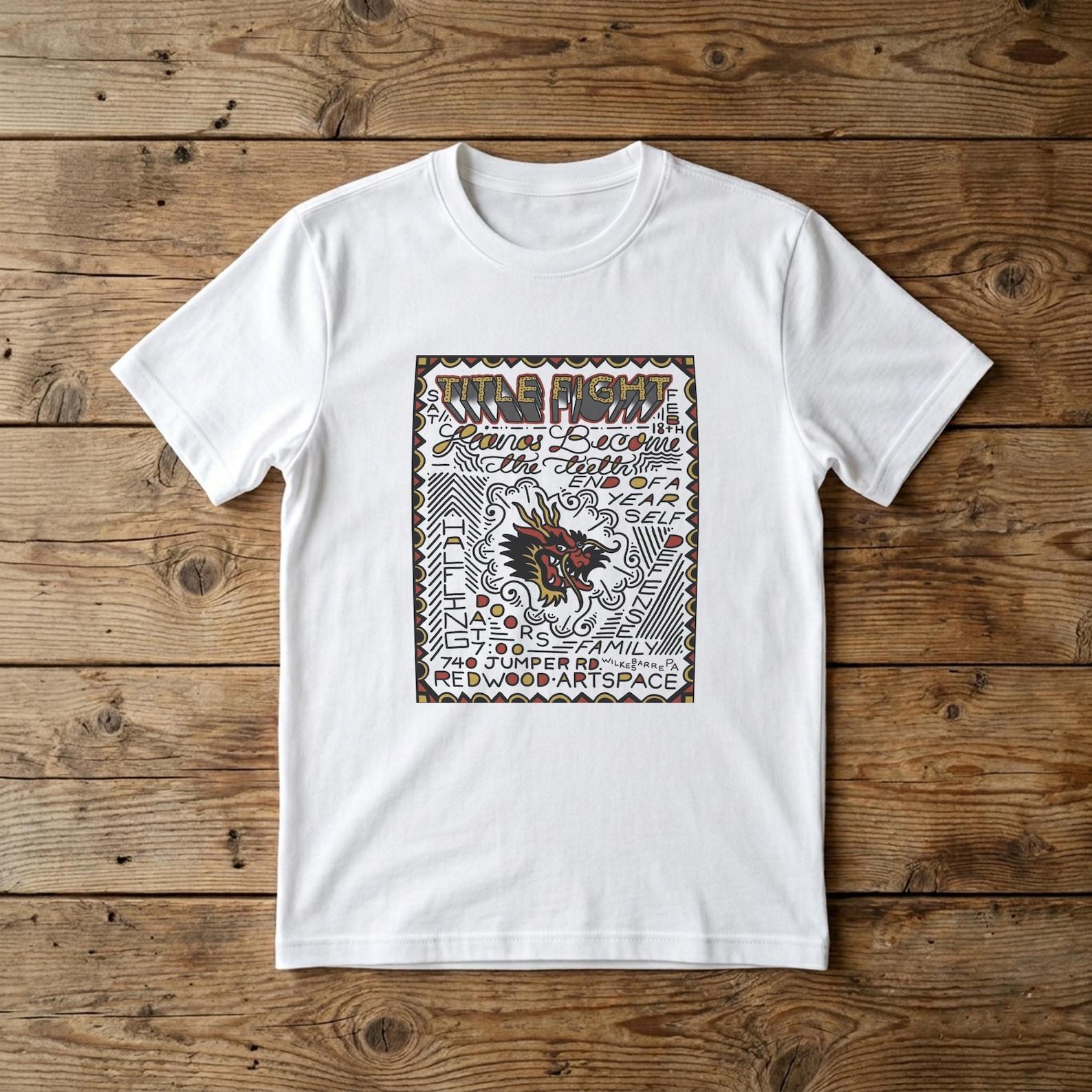 Title fight T shirt , Cotton shirts, graphic tees,indie band tees, Unisex y2k style L
