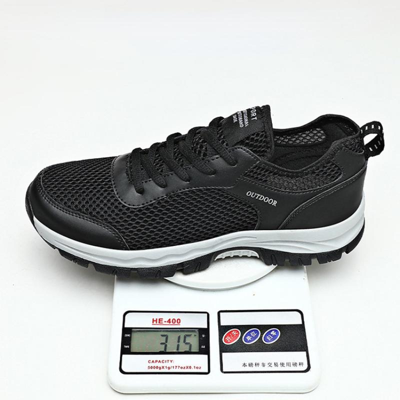 Fashion Outdoors Casual Sneakers Male Summer Mesh Hiking Shoes Breathable Lace-up Lightweight Men Shoes Water Tenis Shoes Masculino