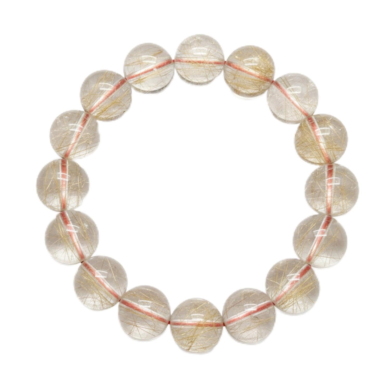 

Gold Rutilated Quartz Bracelet, 3A Grade, Natural Stone, Power Stone, Taijin Rutilated Quartz, Natural Crystal, Good Fortune, Success, Wealth,