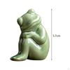 Charming Frog Miniature Sculpture for Home and Garden Decor