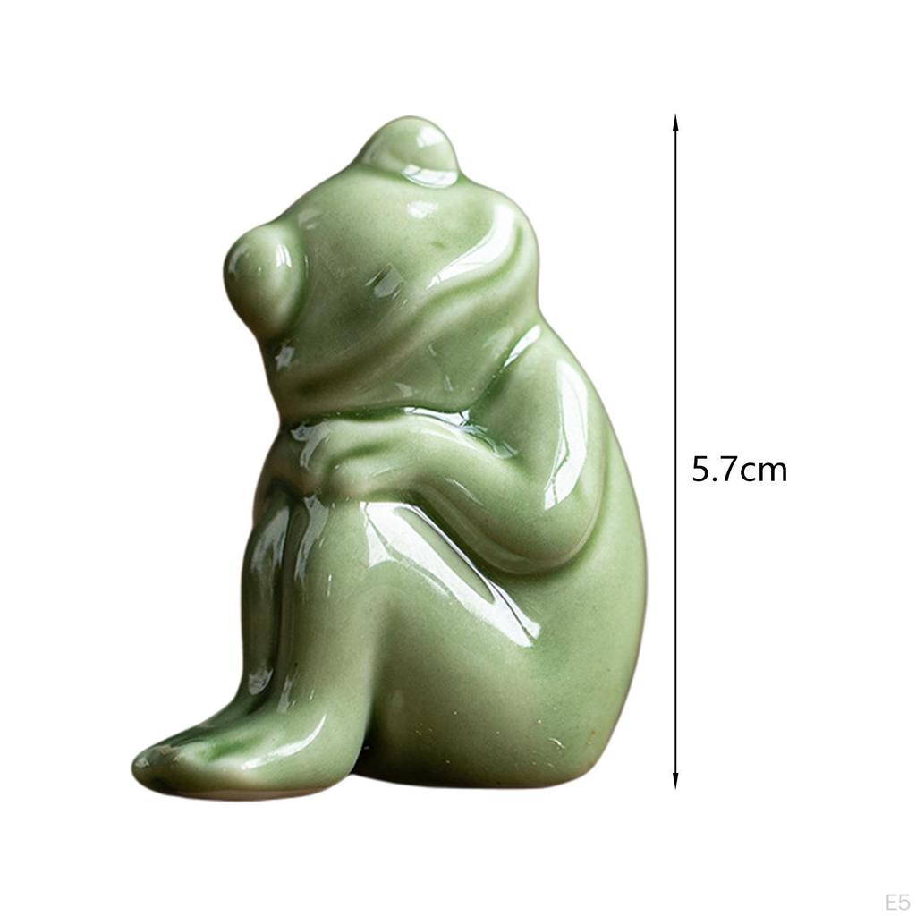 Charming Frog Miniature Sculpture for Home and Garden Decor