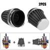 2 Piece Set of 2 Power Filters for Motorcycles Universal Motorcycle Carbon Style Air