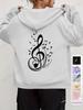 Men Women Fleece Hoodies Jackes Music Note Heartbeat Print Hoodie Zipper Jacket Male Hoodies Sweatshirt Music Zip Coats Clothes