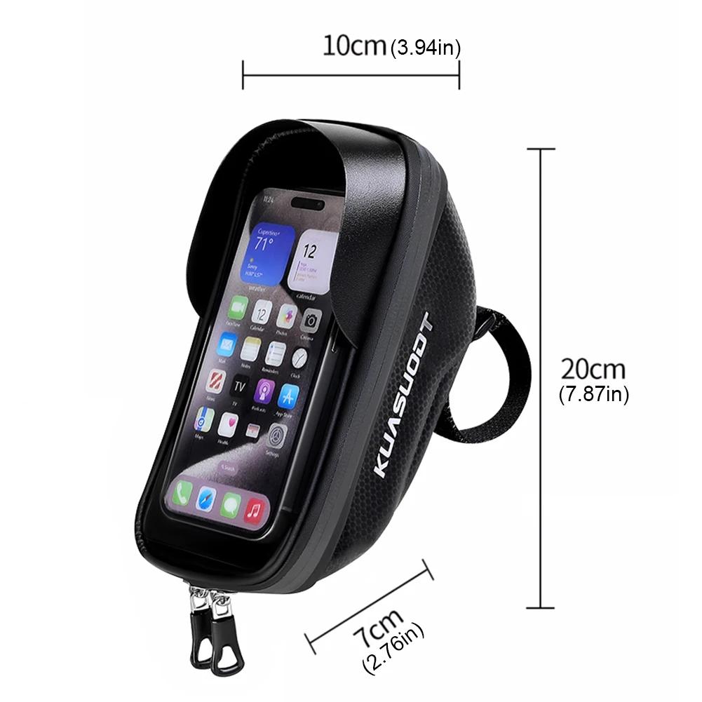 Bicycle Bag Phone Hard Case Cycling Top Front Tube Frame Bag Large Capacity Waterproof Touch Screen MTB Road Bike Bag Reflective