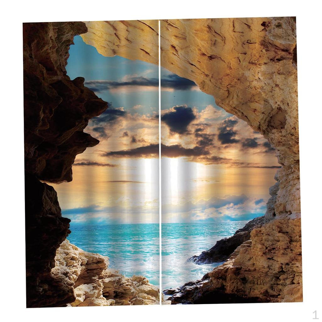 2 panels decorationation Curtains, Modern Fashion Print, Living Room Bedroom Window Drapes Style C