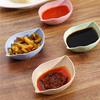 Creative Leaf Shape Wheat Straw Seasoning Dish Sauce Vinegar Mini Plate Tool