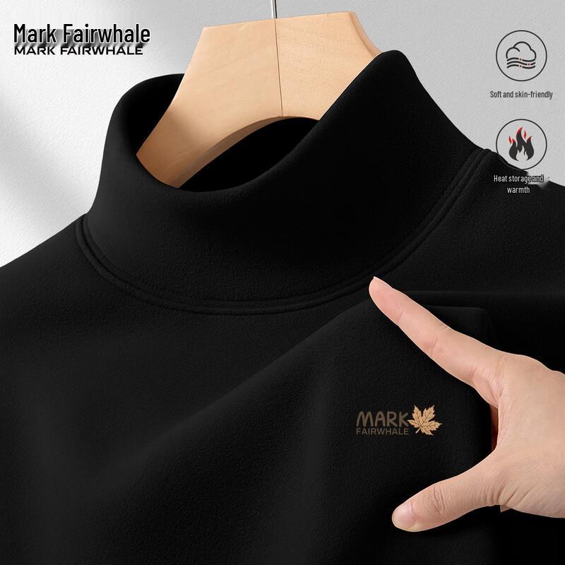 Mark Fairwhale Men's Thermal Mock Neck Long Sleeve T-Shirt