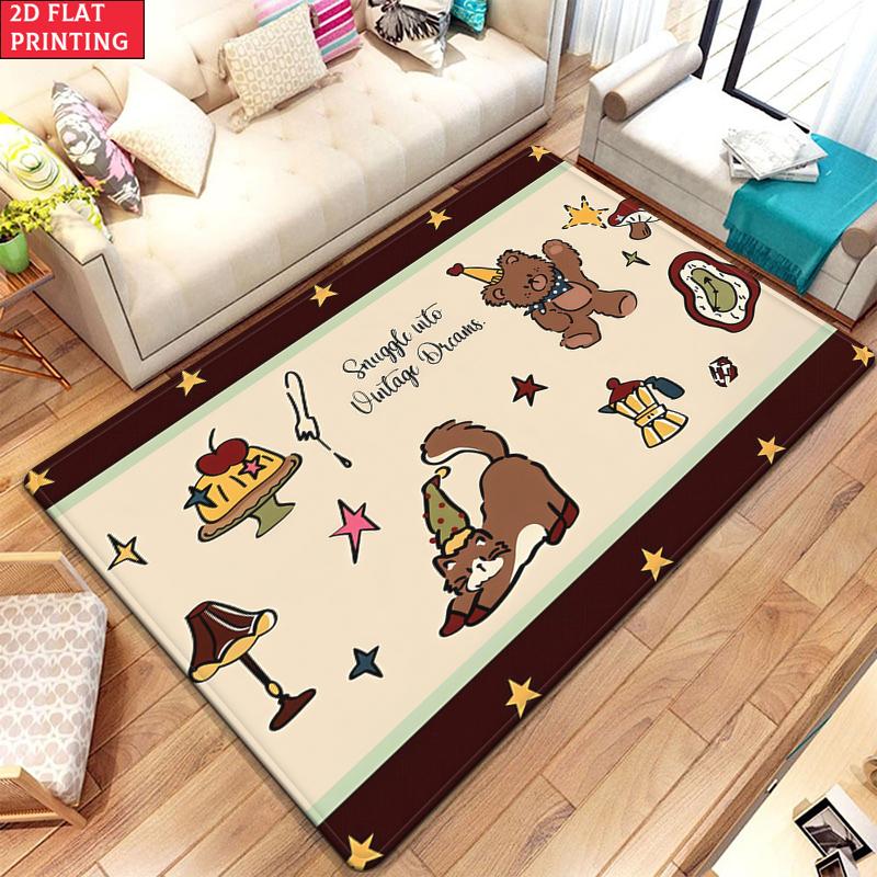 

Vintage Cartoon Dalmatian Area Large Room Carpet Non Slip Kids Bedroom Living Room Floor Mat Home Decor Children s Play Carpet 40x60cm(15x23 in)