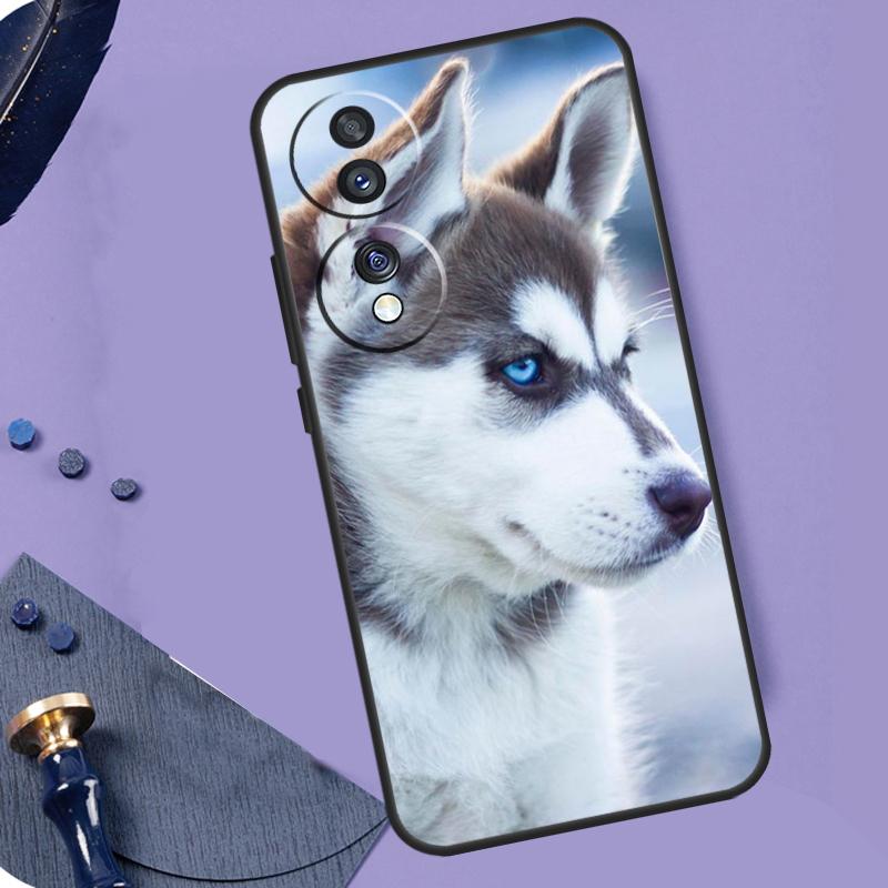 Animal Husky puppy For Honor X8a X9a X6a X7a X6 X7 X8 X9 X8b X9b Honor Magic 6 Pro 50 70 90 Magic 5 Lite Case
